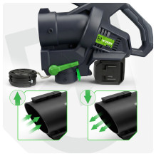 Cordless leaf blower 40V 245 km / h W04403 WUBER