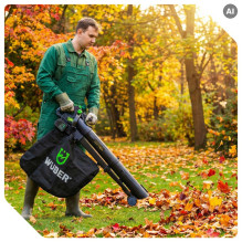 Cordless leaf blower 40V 245 km / h W04403 WUBER