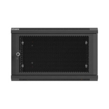 LANBERG WALL-MOUNTED INSTALLATION RACK CABINET 19" 6U 600X600 BLACK, PERFORATED DOOR (FLAT PACK) LANBERG WALL-MOUNTED INSTALLATION RACK CABINET 19" 6U 600X600 BLACK, PERFORATED DOOR (FLAT PACK)