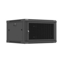 LANBERG WALL-MOUNTED INSTALLATION RACK CABINET 19" 6U 600X600 BLACK, PERFORATED DOOR (FLAT PACK) LANBERG WALL-MOUNTED INSTALLATION RACK CABINET 19" 6U 600X600 BLACK, PERFORATED DOOR (FLAT PACK)