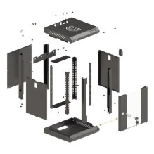 Lanberg WF11-3304-10B rack cabinet 4U Wall mounted rack Black