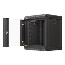 Lanberg WF11-3306-10B rack cabinet 6U Wall mounted rack Black