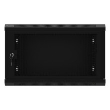 Lanberg WF01-6406-23B rack cabinet 6U Wall mounted rack Black