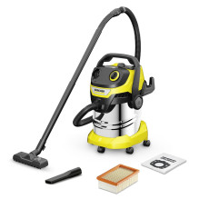 Vacuum Cleaner - Kärcher WD 5 SV, Stainless Steel, 25 L, 1100 W Vacuum Cleaner - Kärcher WD 5 SV, Stainless Steel, 25 L, 1100 W