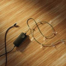 Apšvietimas - Twinkly Candies 200 RGB Žvakidžių Šviestuvai su USB-C, Žalias Laidas