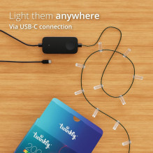 LED String - Twinkly 6 M Candle Shapes Multicolored LED String - Twinkly 6 M Candle Shapes Multicolored