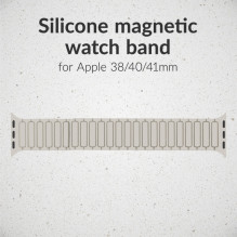 Laikrodžio dirželis - Mobilize Silicon Magnetic For Apple Watch 38 / 40 / 41mm - Starlight