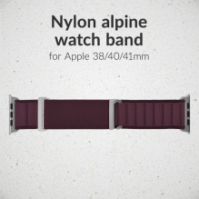 Mobilize Laikrodžio Dirželis - Nailonas Apple 38 / 40 / 41mm - Titano Jungtis - Bordo Mobilize Laikrodžio Dirželis - Nailonas Apple 38 / 40 / 41mm - Titano Jungtis - Bordo