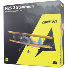 RC Airplane Amewi AMXFlight N2S-2 Stearman 360mm 6G / 3D 6 Channels RTF 14+