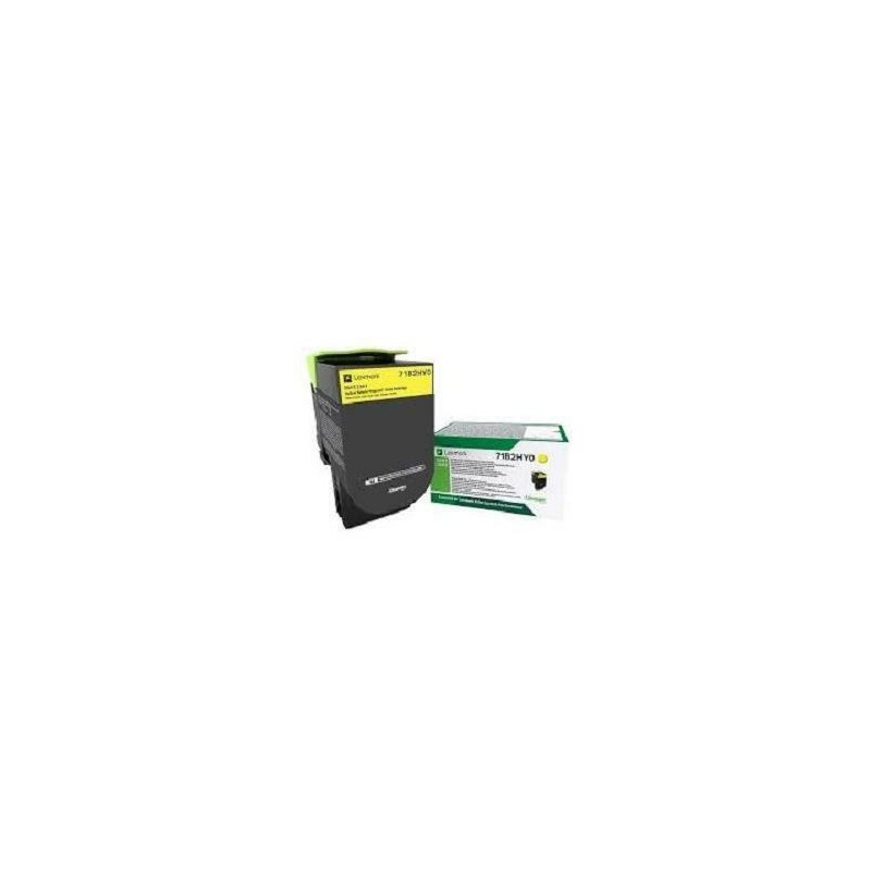 Toner Lexmark 71B2HY0 Yellow Original (71B2HY0)