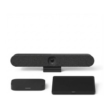 „Logitech“ susitikimų kambarys su TAP+Rally Bar „Google Meet“ susitikimams
