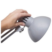 silver desk lamp