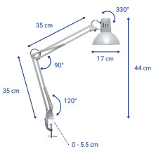 silver desk lamp