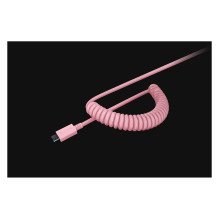 PBT Keycap + Coiled Cable Upgrade Set- Quartz Pink - US / UK PBT Keycap + Coiled Cable Upgrade Set- Quartz Pink - US / UK