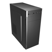 GroupcmT160, Midi bokštas, kompiuteris, juodas, ATX, ITX, Micro ATX, SPCC, 15cm