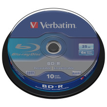 1x10 Verbatim BD-R Blu-Ray...