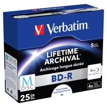 Verbatim BD-R M diskas 25GB ( 4fach, 5 vnt., spausdinamas)