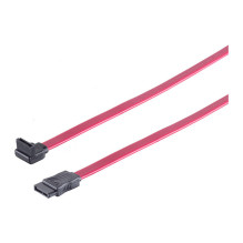 SATA III 0,5m 90° Red