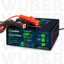 Mikroprocesorinis įkroviklis 6–12 V 15 A + akumuliatoriaus įkroviklis W14017 WUBER
