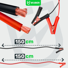 Mikroprocesorinis įkroviklis 6–12 V 15 A + akumuliatoriaus įkroviklis W14017 WUBER