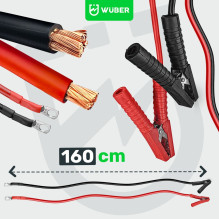 Akumuliatoriaus įkroviklis su užvedimo laidu 40 A 12 / 24 V W14005 WUBER Akumuliatoriaus įkroviklis su užvedimo laidu 40 A 12 / 24 V W14005 WUBER
