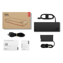 Lenovo ThinkPad“ USB4 Dock 5000“ laidinis „Thunderbolt 4“ juodas Lenovo ThinkPad“ USB4 Dock 5000“ laidinis „Thunderbolt 4“ juodas