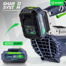 Cordless leaf blower 20 V 137 km / h W04401 WUBER Cordless leaf blower 20 V 137 km / h W04401 WUBER