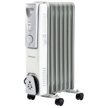„Ravanson OH-07“ elektrinis šildytuvas, alyvos pagrindu, pilkas, 1500 W