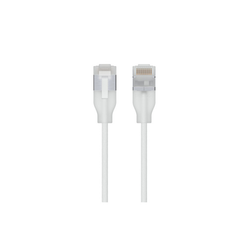 Ubiquiti UACC-Cable-Patch-EL-C6A-0.15M-W-24 network cable Translucent, White 0.15 m Cat6a