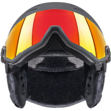 Slidinėjimo Šalmas - uvex Wanted Skydelis 58-61 cm Juodas Slidinėjimo Šalmas - uvex Wanted Skydelis 58-61 cm Juodas