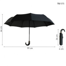 Automatinis Sulankstomas Skėtis - Tiross TS-1575, 3 Dalių, 33 cm, 9 Stipinų Automatinis Sulankstomas Skėtis - Tiross TS-1575, 3 Dalių, 33 cm, 9 Stipinų