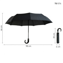 Skėtis - Tiross TS-1576 Automatinis Sulankstomas 98 cm, 35 cm, 9 Strypeliai Skėtis - Tiross TS-1576 Automatinis Sulankstomas 98 cm, 35 cm, 9 Strypeliai