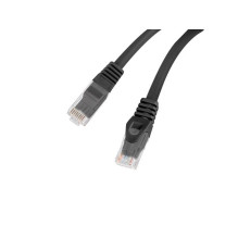 Lanberg PCU6-10CU-0025-BK tinklo kabelis, juodas, 0,25 m Cat6 F / UTP (FTP) apvalus