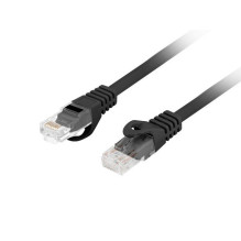 Lanberg PCU6-10CU-0025-BK tinklo kabelis, juodas, 0,25 m Cat6 F / UTP (FTP) apvalus