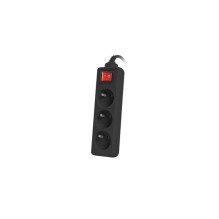 Lanberg PS1-03E-0300-BK power extension 3 m 3 AC outlet(s) Indoor / outdoor Black Lanberg PS1-03E-0300-BK power extension 3 m 3 AC outlet(s) Indoor / outdoor Black