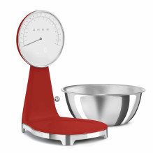 SMEG ANALOG AND DIGITAL KITCHEN SCALE RED KSF01RDWW SMEG ANALOG AND DIGITAL KITCHEN SCALE RED KSF01RDWW