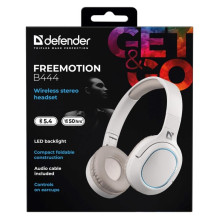 HEADPHONES DEFENDER BLUETOOTH FREEMOTION B444 BEIGE HEADPHONES DEFENDER BLUETOOTH FREEMOTION B444 BEIGE