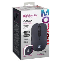 MOUSE DEFENDER GASSA MM-105 RF SILENT BLACK