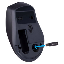 Pelės apsauga EFFECT X MS-095 RF juoda 1600dpi 6P Pelės apsauga EFFECT X MS-095 RF juoda 1600dpi 6P