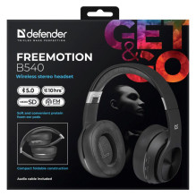 Belaidės ausinės su mikrofonu DEFENDER FREEMOTION B540 juodos