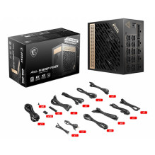 Maitinimo šaltinis, MSI, MEG AI1300P PCIE5, ATX, PC, 100–240 V, 1300 W, MEGAI1300PPCIE5