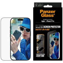 Ekrano apsauga PanzerGlass ® su juodu rėmeliu iPhone 17 Pro Itin platus Fit su „Fastfit“ juodas Ekrano apsauga PanzerGlass ® su juodu rėmeliu iPhone 17 Pro Itin platus Fit su „Fastfit“ juodas