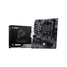 Pagrindinė plokštė - MSI PRO A520M-S AMD A520 AM4 Micro ATX DDR4 64 GB PCIe 3.0 M.2 HDMI