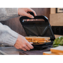 Lafe 47899 4 viename „SnackMaster“ sumuštinių keptuvė, juoda