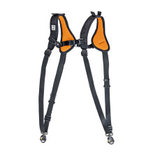 Kameros diržas - BlackRapid Double Slim X Extra Comfort, reguliuojamas, paminkštintas, juodas