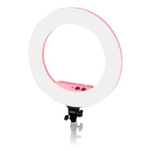 Apšvietimo Įranga - Caruba Round Vlogger 18" LED Set 9800 Lumen Rožinė