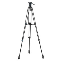 Video Stand - Fotopro DV 5A Heavy Duty Fluid Head, Holds 10 kg, Maximum Height 193 cm, Black