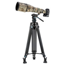 Video Stand - Fotopro DV 5A Heavy Duty Fluid Head, Holds 10 kg, Maximum Height 193 cm, Black
