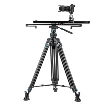 Video Stand - Fotopro DV 5A Heavy Duty Fluid Head, Holds 10 kg, Maximum Height 193 cm, Black