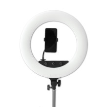 Apšvietimo įranga - Caruba RGB Round Vlogger 18" LED Set, 3200-5800K, Remote, White
